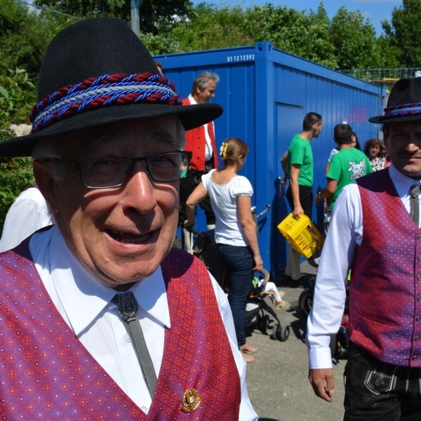 Ankunft am Festgelände